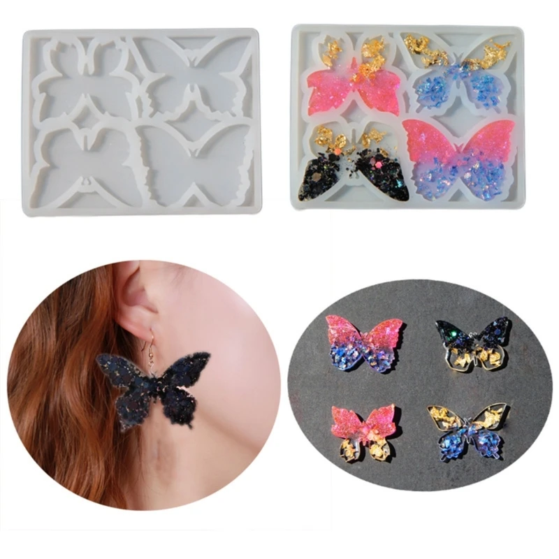 Monstera Leaves Ear Studs Silicone Mold is Suitable for Resin Epoxy Resin Diy Craft Pendant Earrings Jewelry Making