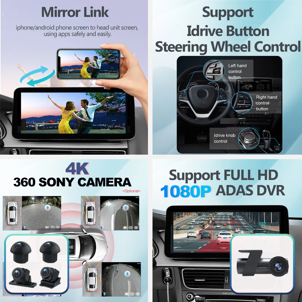 For Audi A4 B9 A5 2017-2020 1280*480P  8+128G Android 12 Car stereo Video Player Auto Radio GPS Navigation Stereo CarPlay Screen