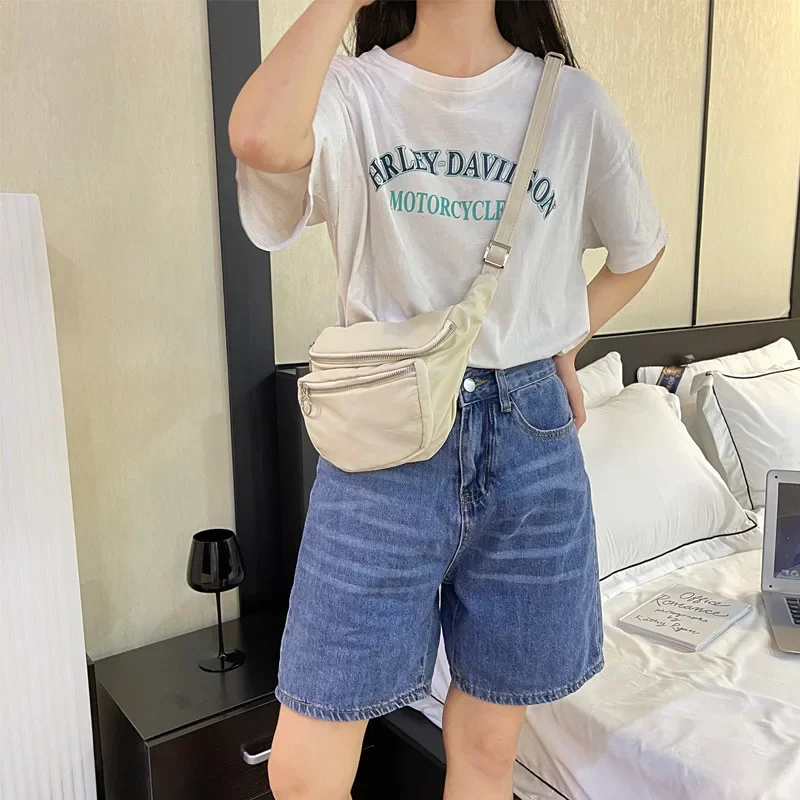 

Simple and Fashionable Women's Lightweight Casual Street Trend Multifunctional Waist Bag and Chest Bag Artistic Style