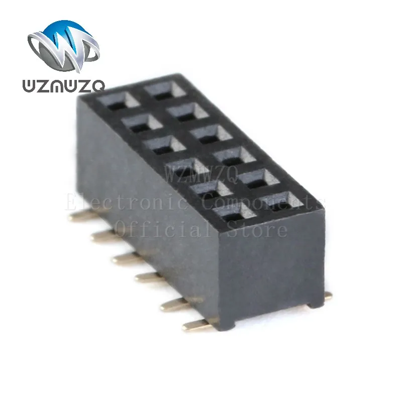 20PCS 2.0mm SMD SMT 2*2-40Pin Black Double row Female Header Connector 2P 3P 4P 5P 6P 7P 8P 10P 12P 15P 20P 40Pin PCB JST 2mm