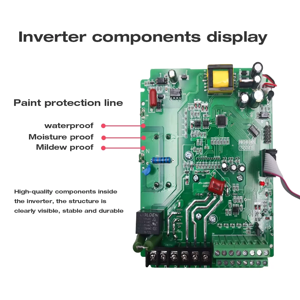 Frequency Converter Adjustable Speed VFD Inverter 1.5KW/2.2KW/4KW  ZW-CT1 3P 220V  Output for Motor Low Frequency inverter wzw