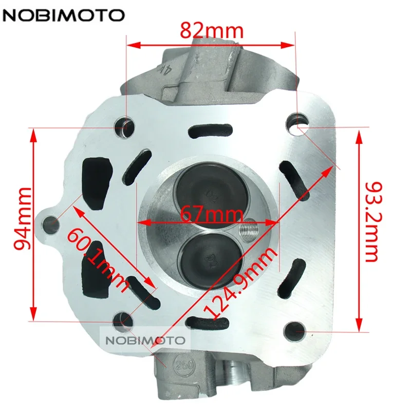 

CG250 CG 250CC CG250cc 250 Water-cooled Enging Part Set of Cylinder Head For 250cc Zongshen Loncin Lifan Water-cooled Engine