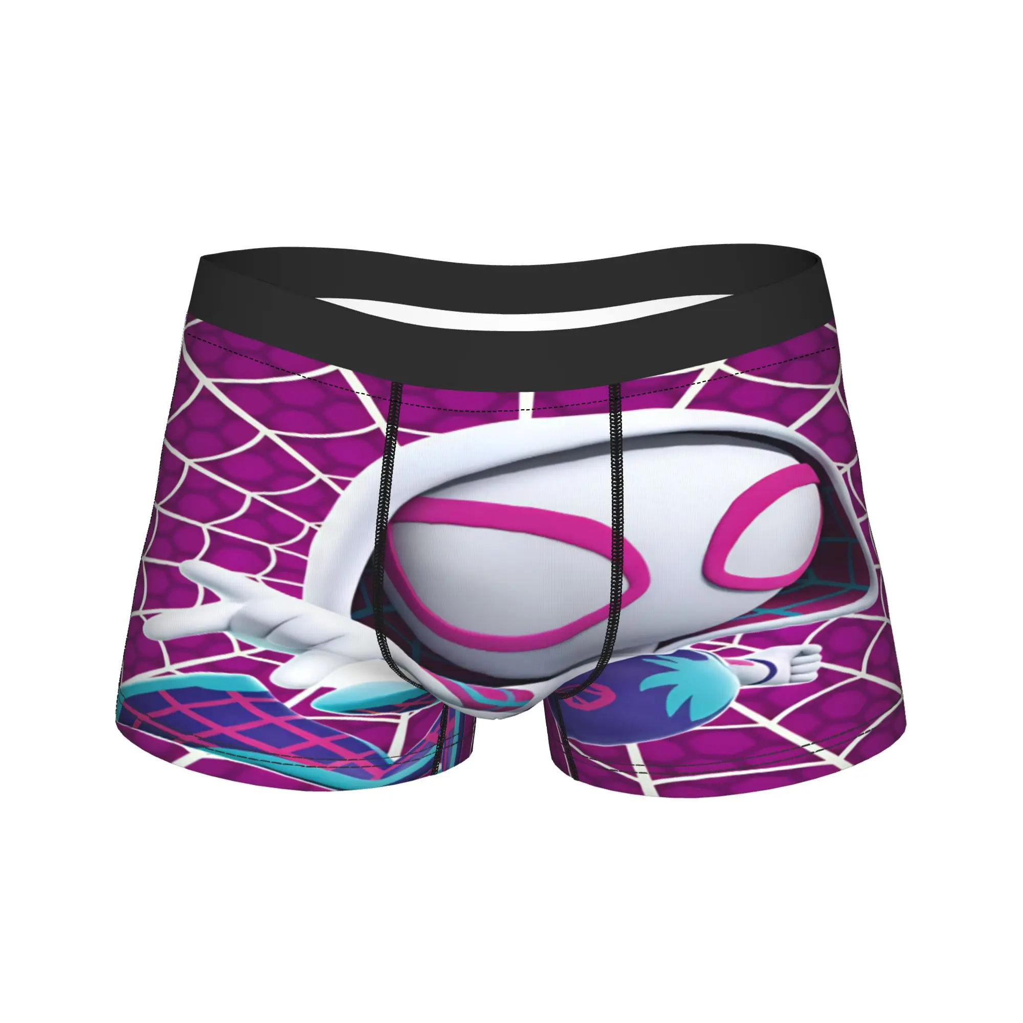 Spider Ghost Gwens Underwear  Men Shorts Briefs Elastic Boxershorts Trenky Custom DIY Large Size Underpants