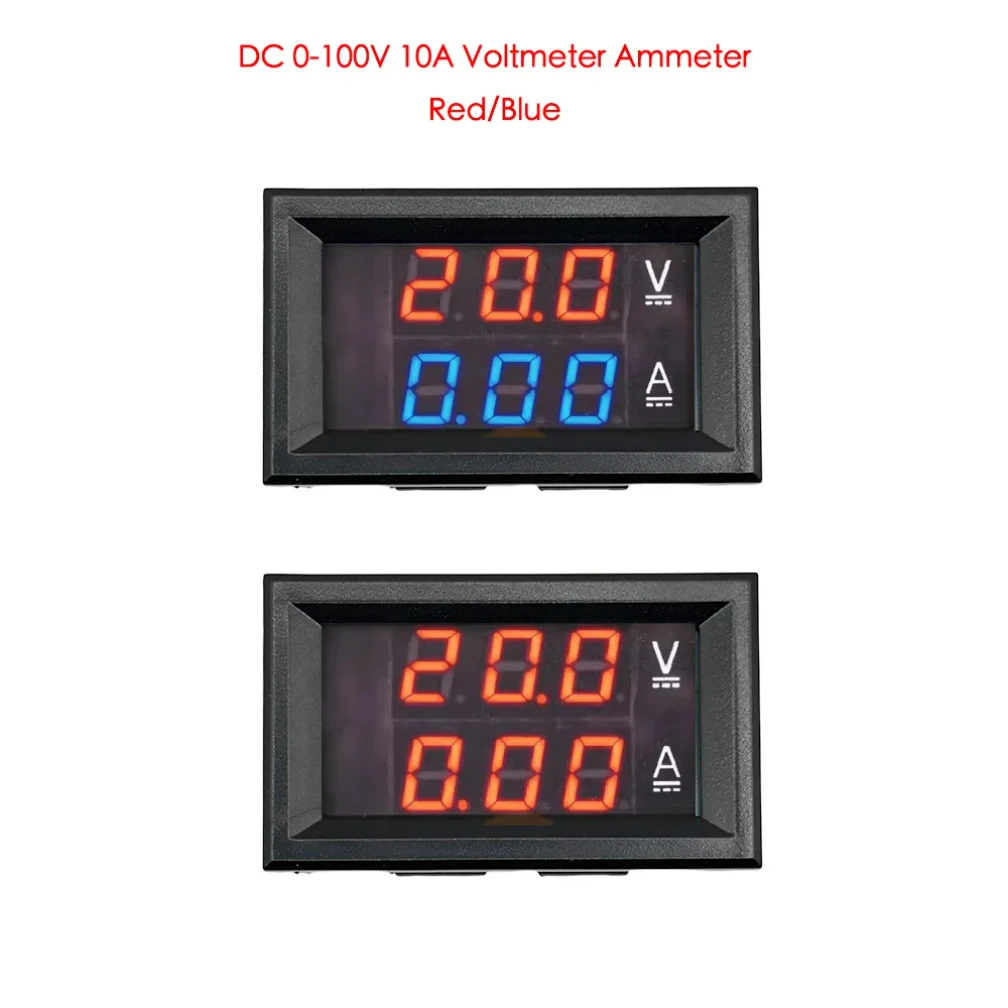 

DC 0-100V 10A Voltmeter Ammeter LED Amp Dual Digital Volt Meter Gauge LED display Meter Amperemeter Voltage Indicator dsn-vc288