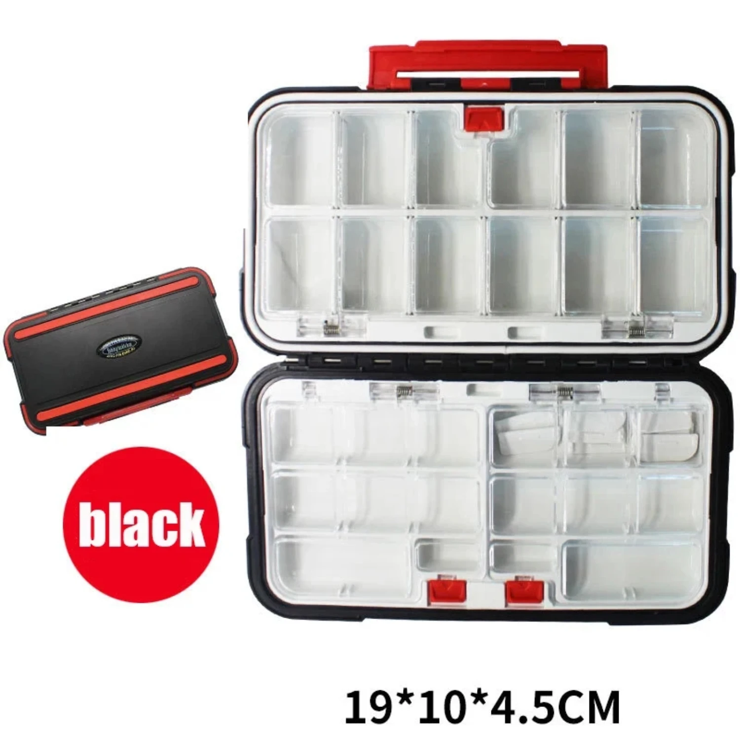 New Fishing Tackle Boxes Waterproof Fishing  Boxes Bait Box Multifunctional Hook and Bait Accessory Box Double-Sided Opening