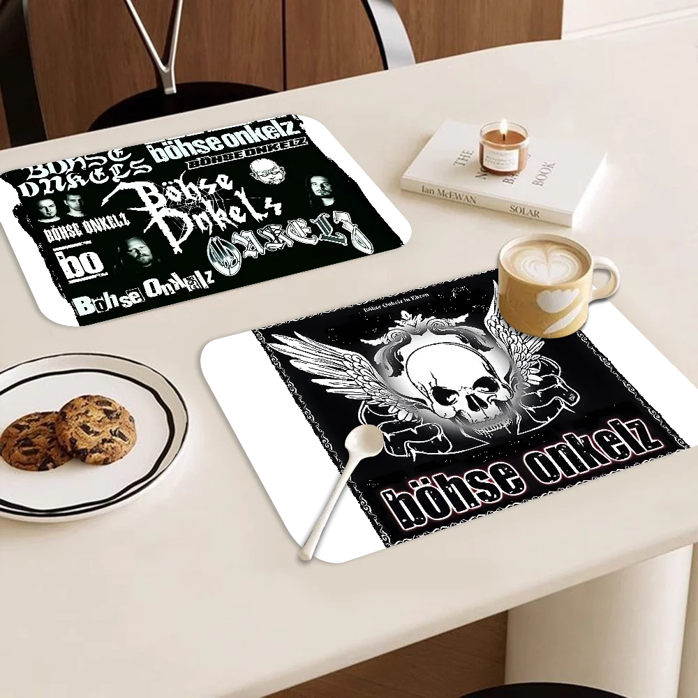 Germany Bohse Onkelz Band Coffee Dish Quick Drying Kitchen Absorbent Drained Placemat for Table Bathroom Kitchen Draining Pads