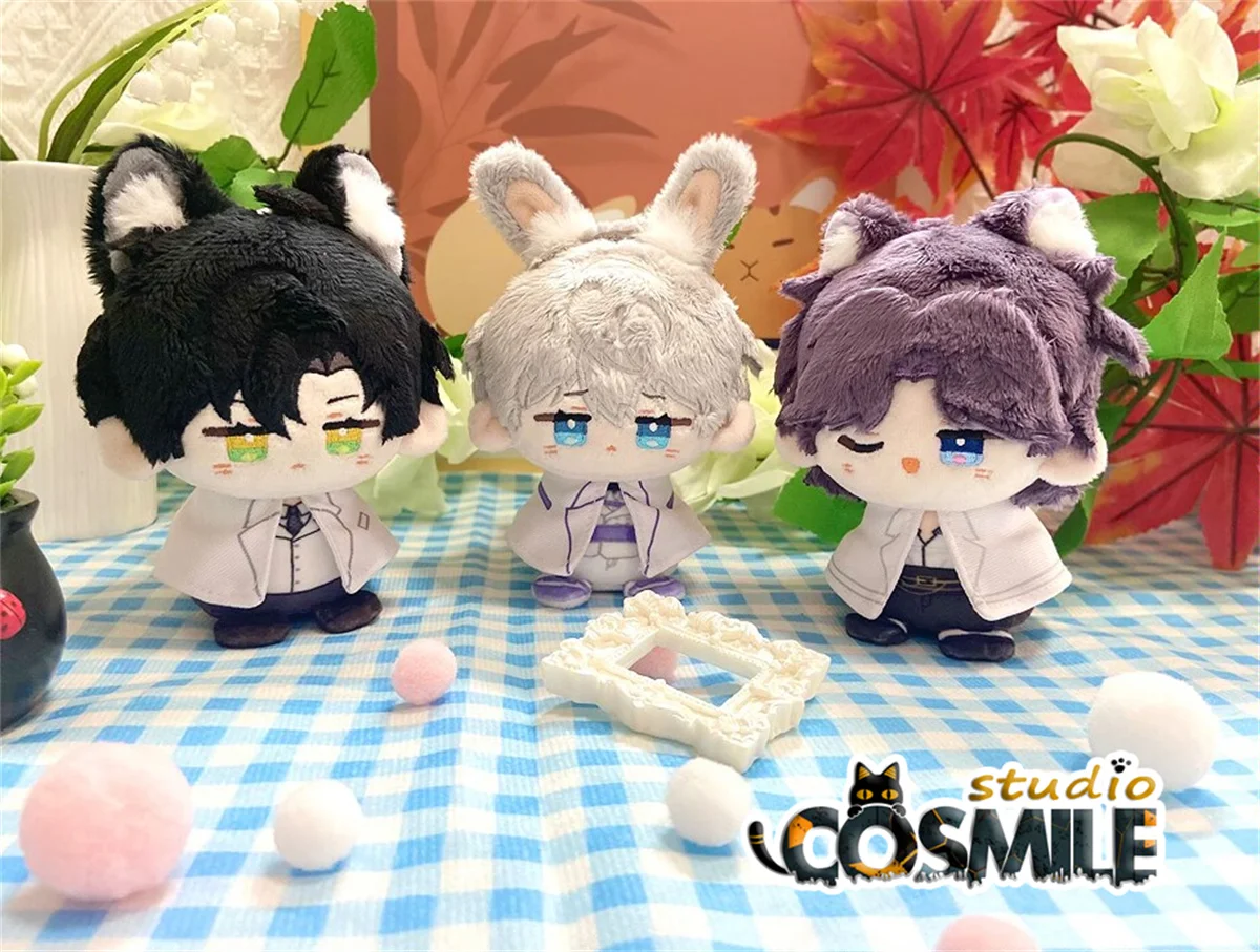 Love and Deepspace ホムラ Rafayel 기욱 レイ Zayne セイヤ Xavier Stuffed Plushie Plush 10cm Doll Toy Keychain KM