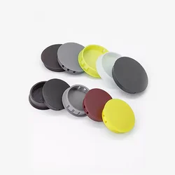 สีต่างๆปลั๊กไนลอนพลาสติกใส่ End Caps Grommets เฟอร์นิเจอร์หลอด, รูรั้ว 28 มม. 30 มม. 32 มม. 35 มม. 38 มม.