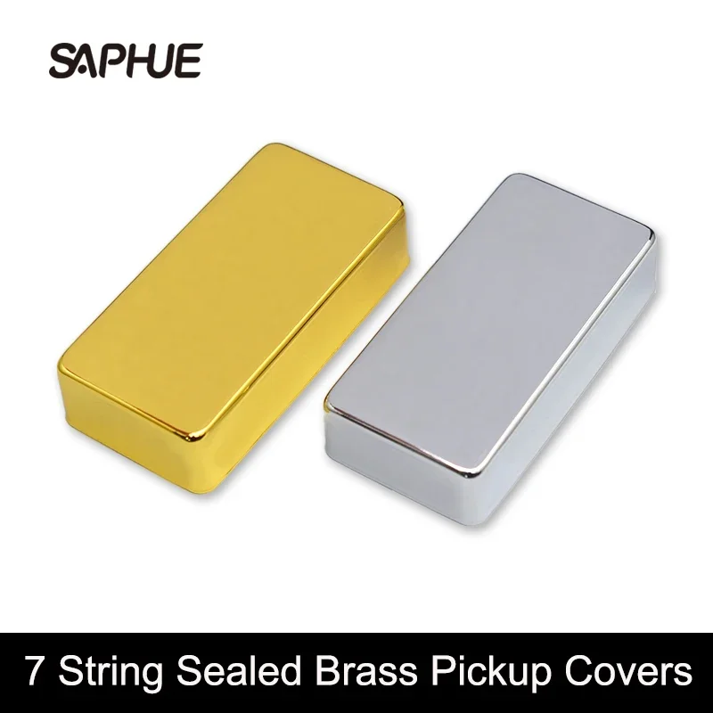 

4Pcs 7-String Sealed Brass 80x39mm Pickup Covers /Lid/Shell/Top for Electric Guitar/Metal Guitar Humbucker Covers Gold/Chrome