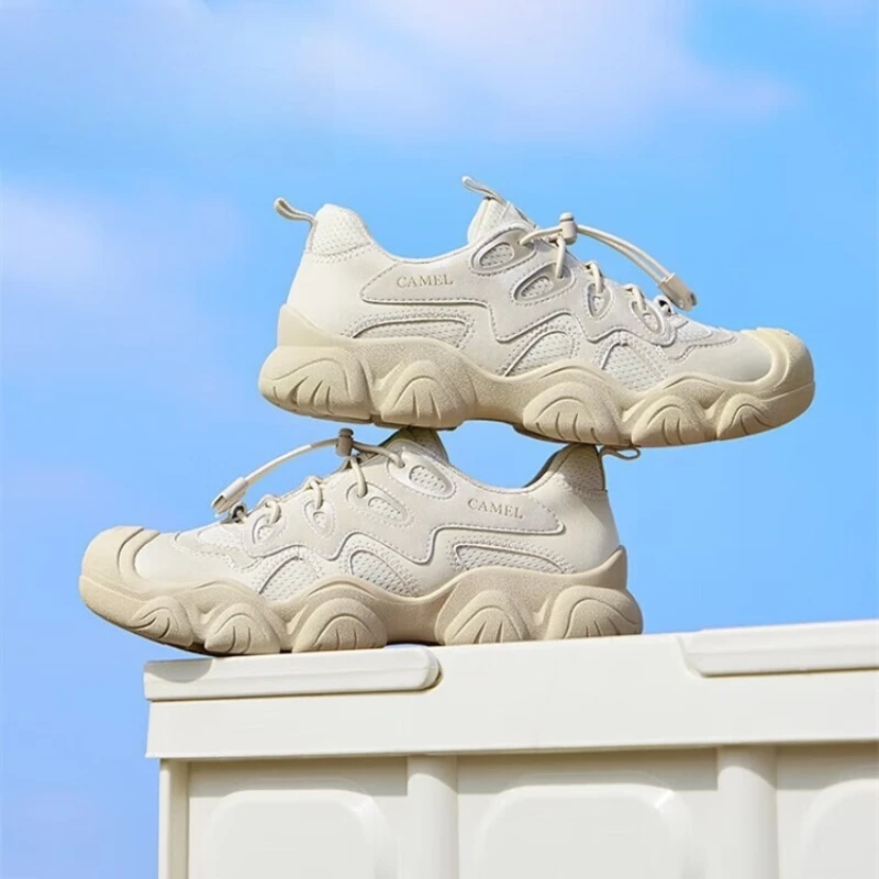 GOLDEN CAMEL Scarpe sportive da donna Sneakers con la suola spessa Scarpe casual versatili per papà brutto che migliorano l'altezza per le donne 2025 Nuovo