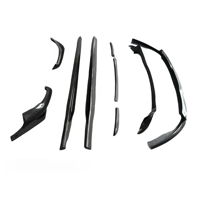 

Upgrade N Style Carbon Fiber Front Lip Side Skirt Diffuser Rear Spoiler Body Kit