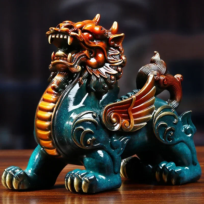MOYU Copper Mascot Animal Pixiu Decorations Miniatures Statues Home Living Room Sculptures