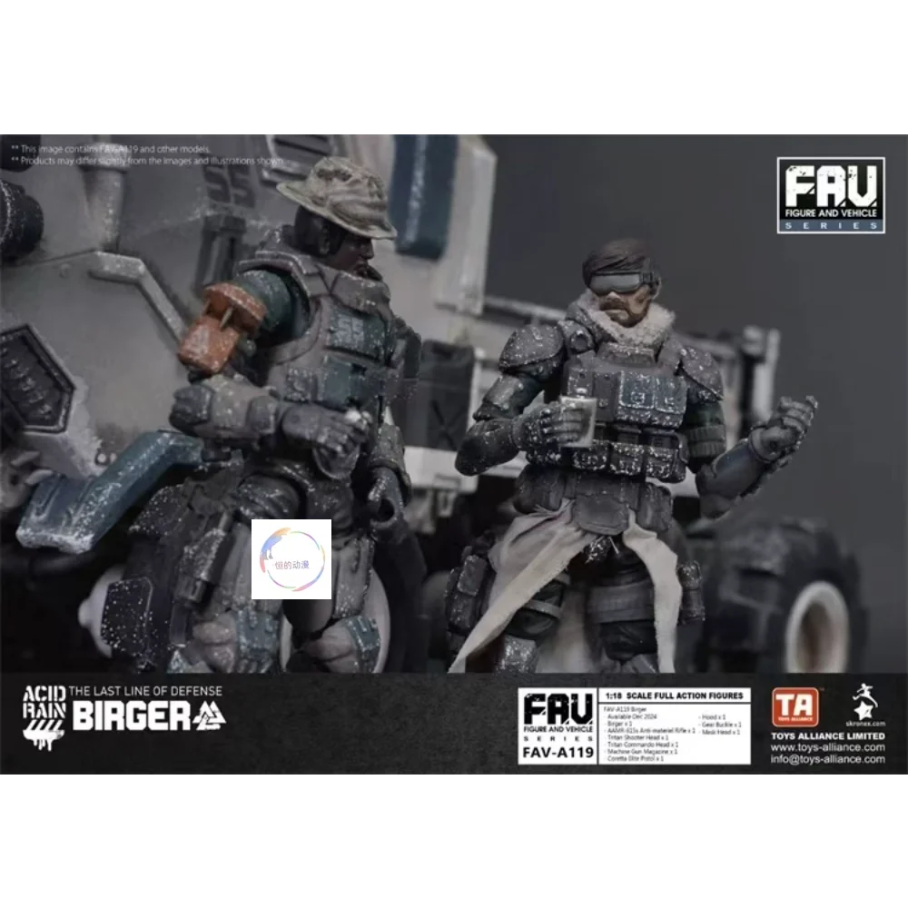 Na stanie Acid Rain War FAV-A119 Birger Ruchomy Model Żołnierza Figurka Akcji Kolekcjonerska Zabawka Prezent