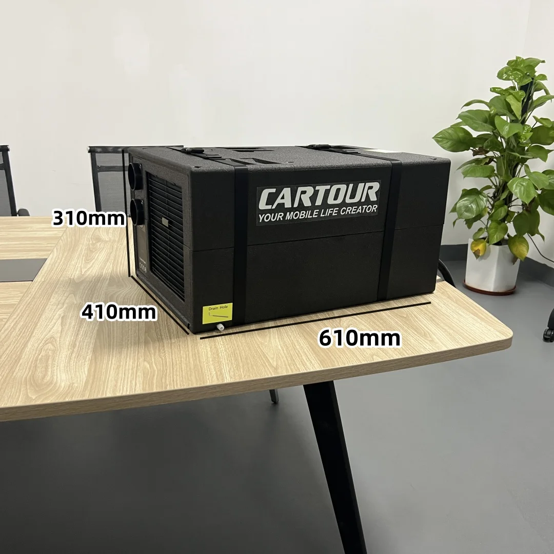 

Universal Twin Rotary Compressor Bench AC 12v 24v 48v Dash Air Conditioner for Car Camper Van Marine RV Auto Parking Variable