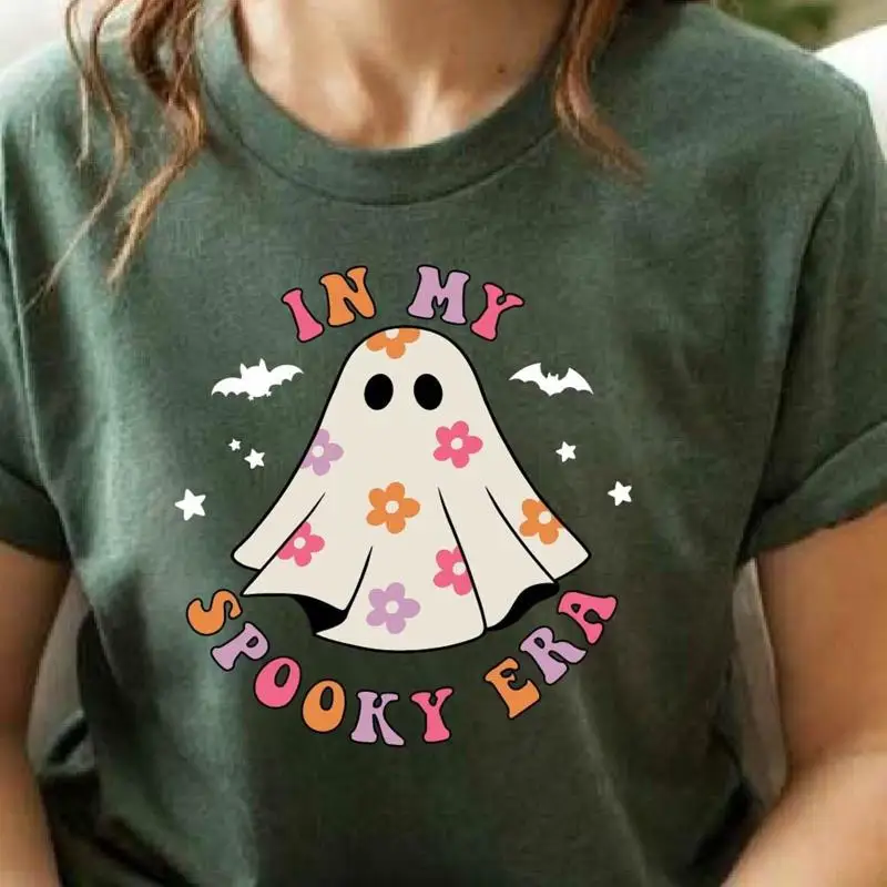 Retro Halloween T Shirt Vintage In My Spooky Era Hallow