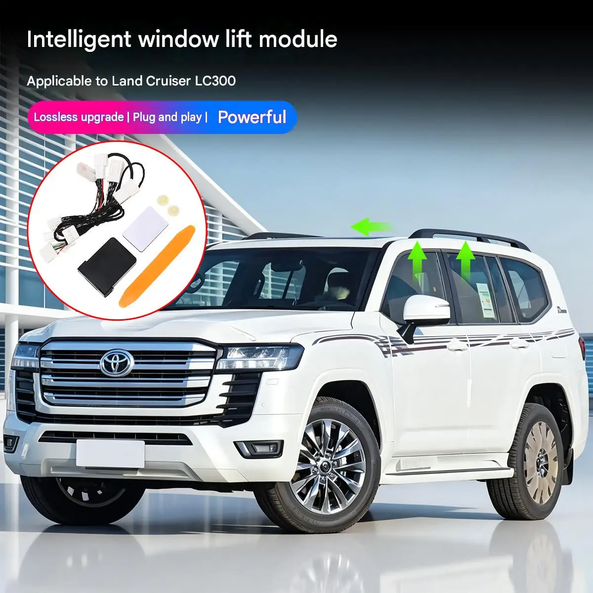 Car Power Window Closer Module for Toyota Land Cruiser LC300 Automatic Window and Sunroof Closing Controller Auto Accessory