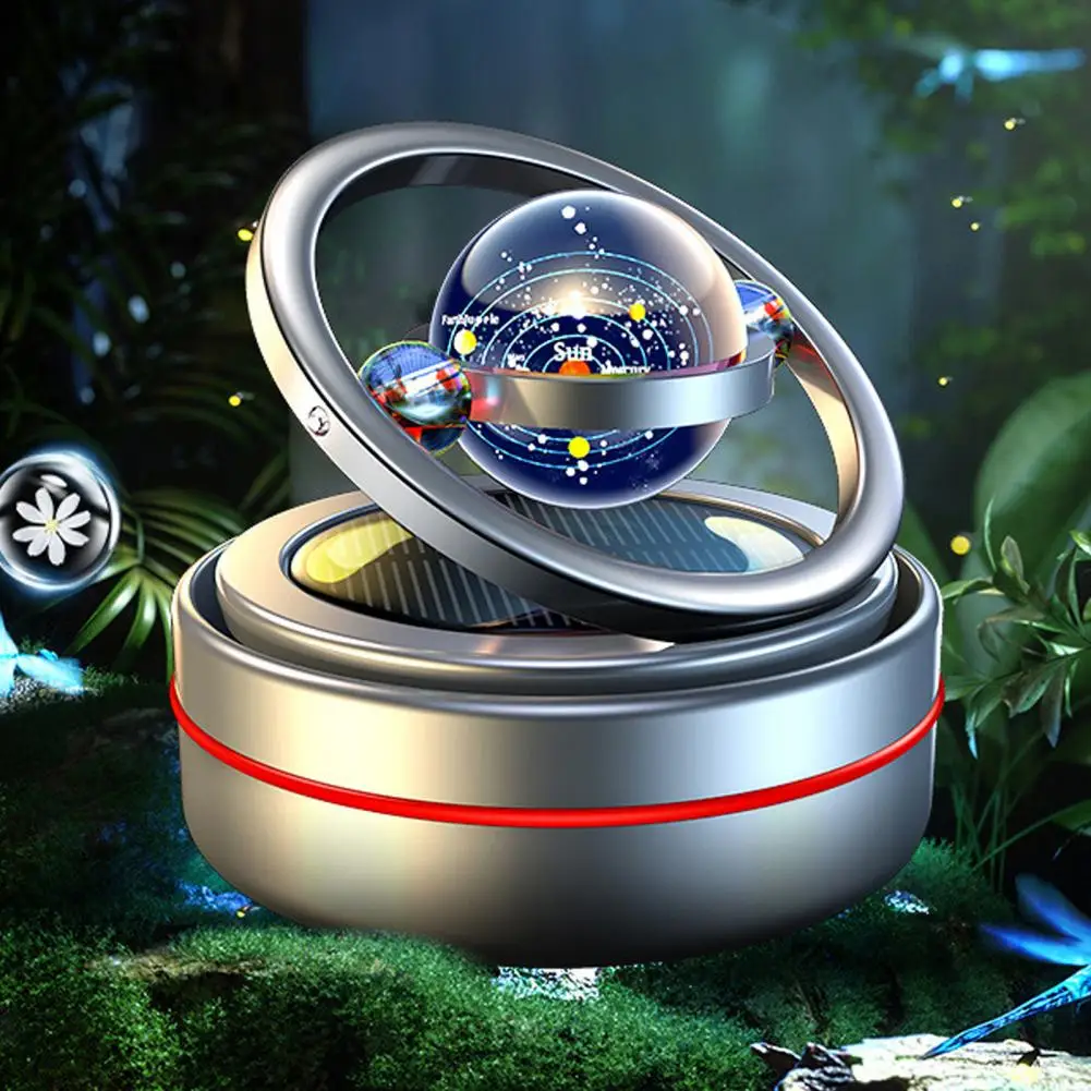 2024 Auto-Aromatherapie Solar-Magnetischer Entfroster Kleine Ornamente für den Schreibtisch Mini Tragbare Kinetische Molekular-Autozubehör – Detail 3