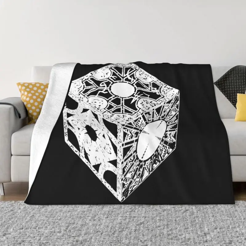 Hellraiser Puzzle Box Cenobite Pinhead Occult Horror Alternative Blanket Quilt On Couch Home Decor Cover Blanket Camping Blanket