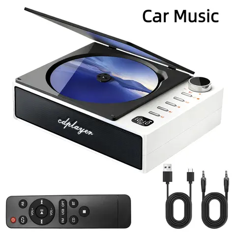 Car CD Player Music Universal Wireless Loudspeaker Portable Amplifier Auto RV Accessories Radio FM Receiver Remote Controller
