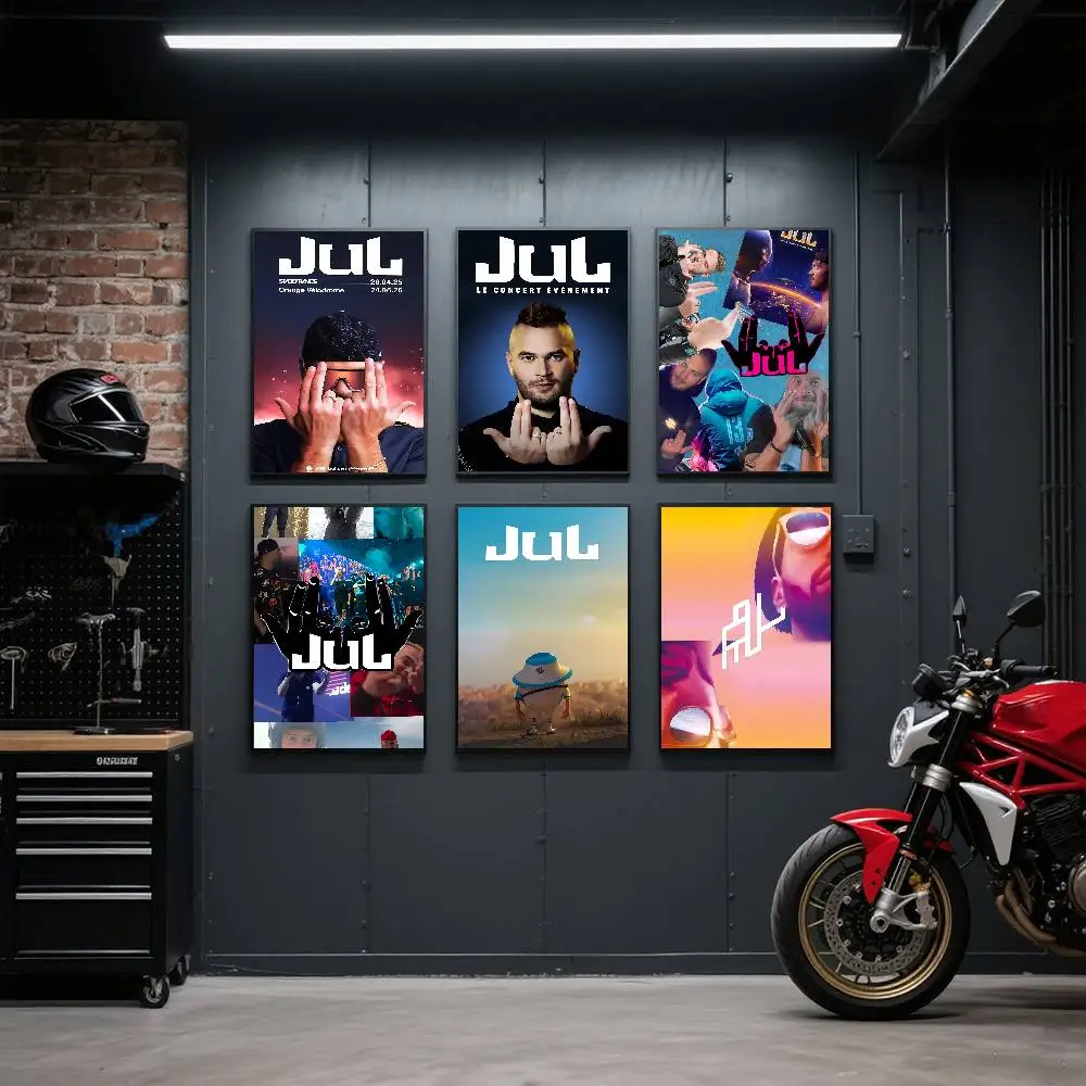 Rapper J-Julien M-Mari JuL Poster Art Print Anime Style Home Decor Ideal Gift Perfect Room Decor