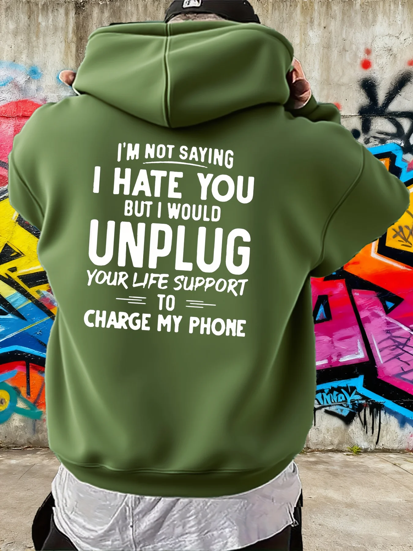 Customization Men'S Fashionable Hooded Sweatshirt, Perfect For Everyday Use With A Drawstring, Featuring A Kangaroo Pocket In Th