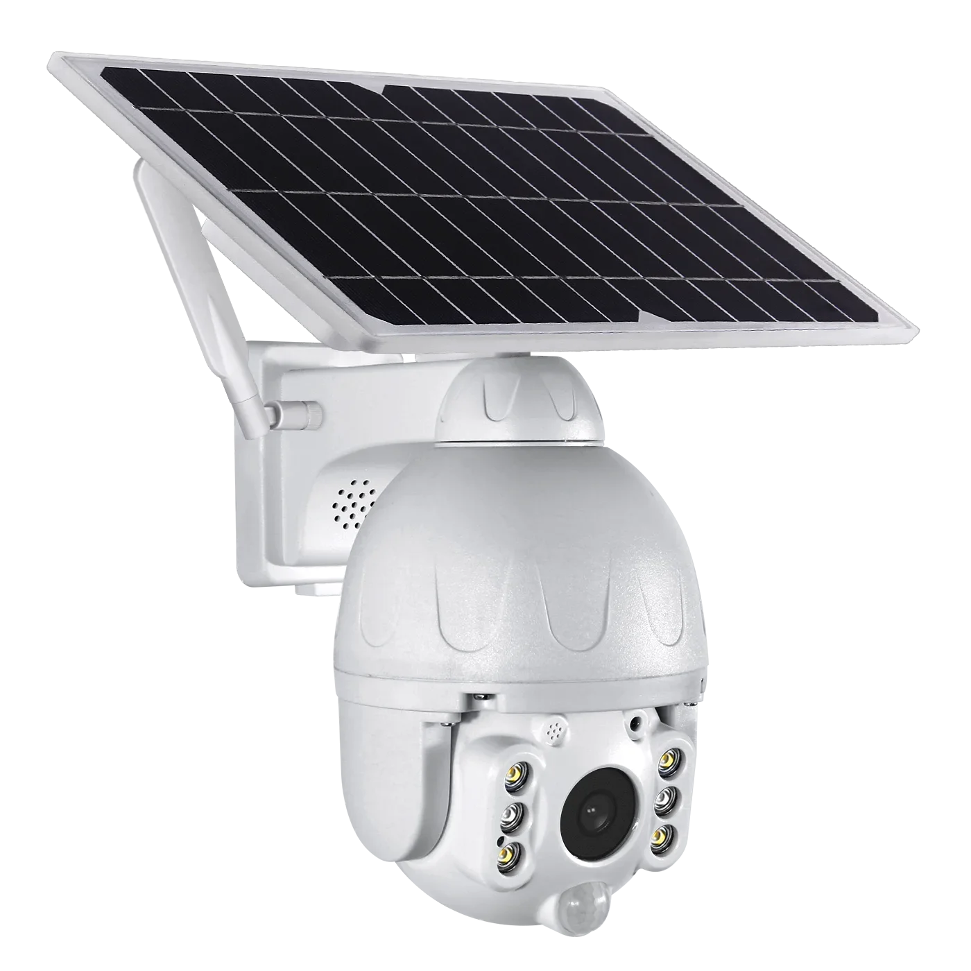 2MP 야외 4G 카메라 7.8W 태양 전지 패널 IP CCTV 4G SIM 카드 네트워크 PTZ 카메라 18650 충전식 배터리
