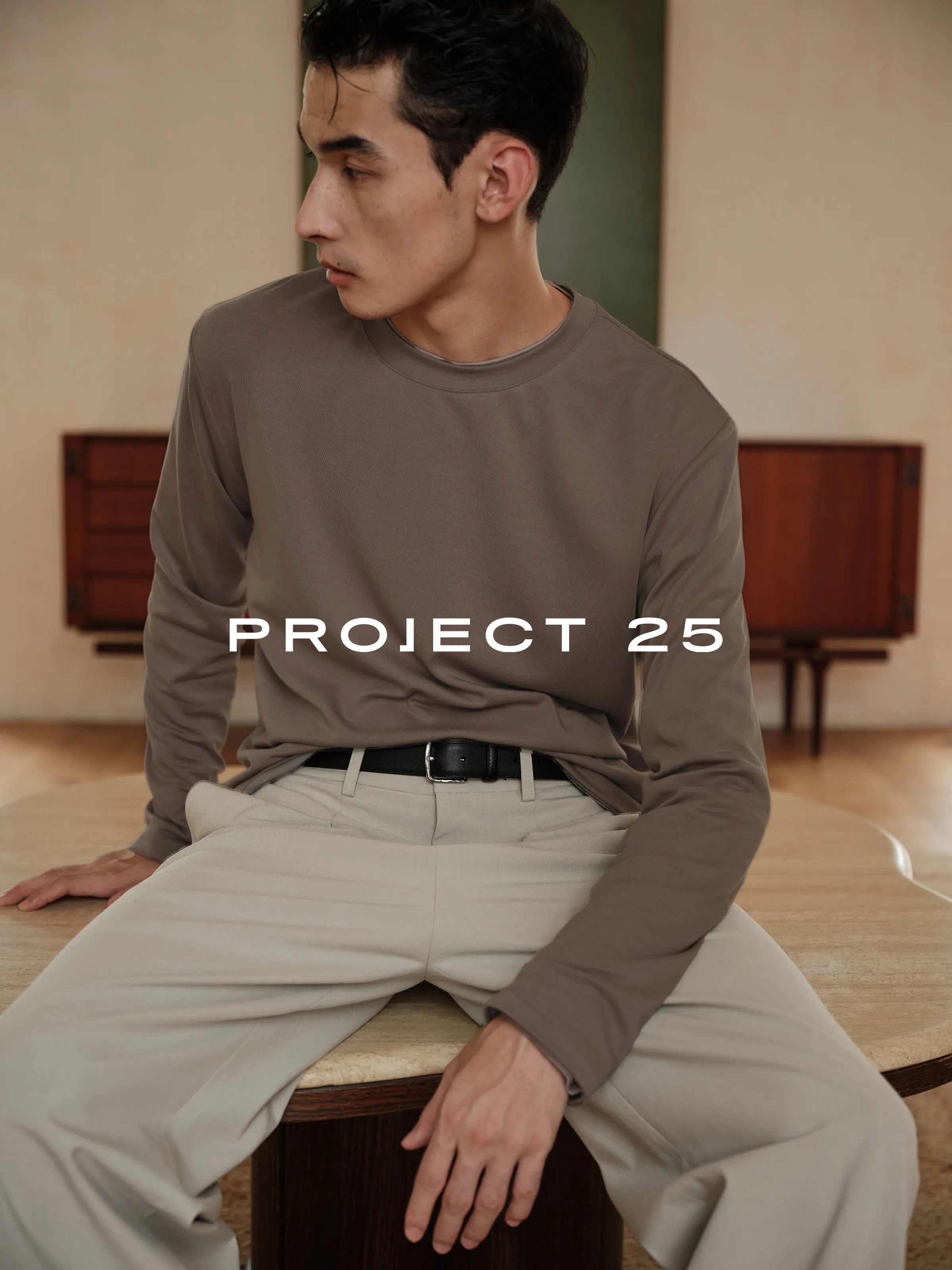 PROJECT 25 Men's Cloud-Soft Cotton Blend Long-Sleeve– High-Stretch Anti-Odor Base Layer