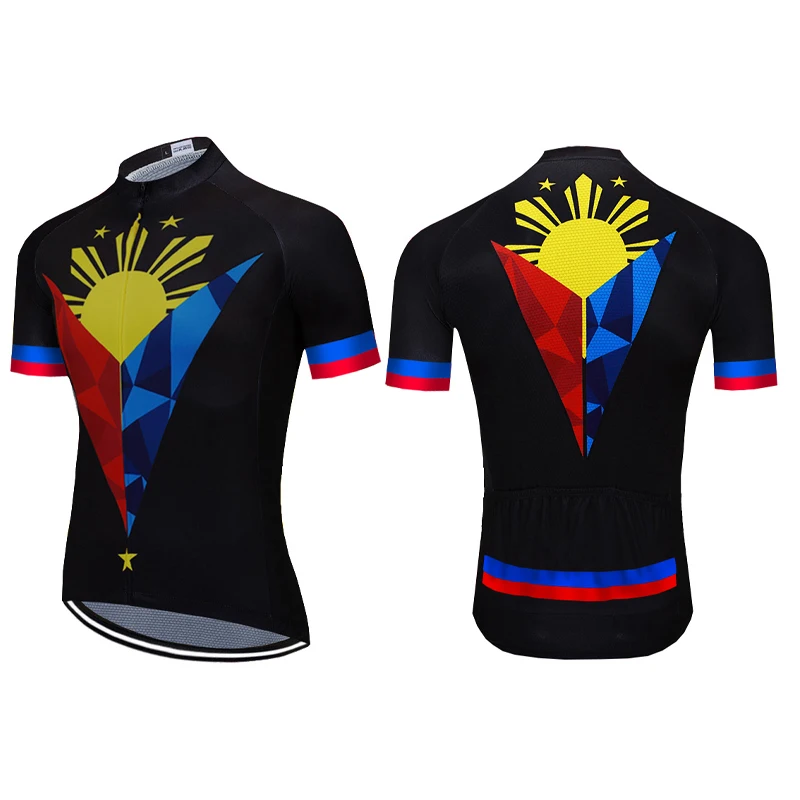 Philippines Bicycle Jacket Short Sleeve Wear Road Cycling Sweater MTB Clothes Motocross Shirt Hot Top Sport Jersey Protection