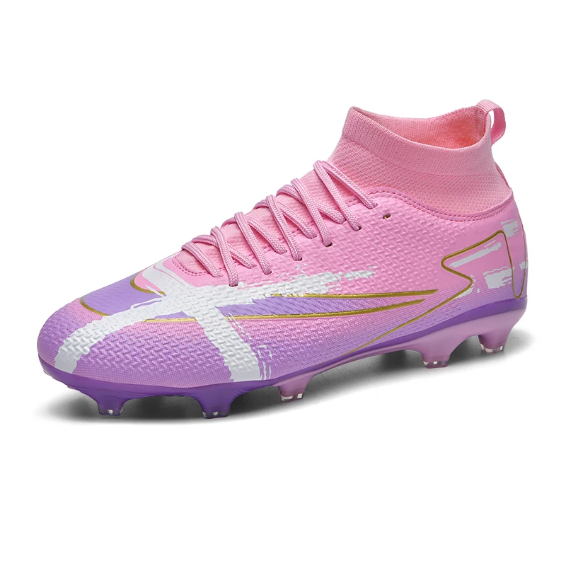 

Indoor Men Football Field Boots TF/FG Comfortable Football Shoes Grass Training Soccer Shoes Society Cleats Sneaker Non-Slip