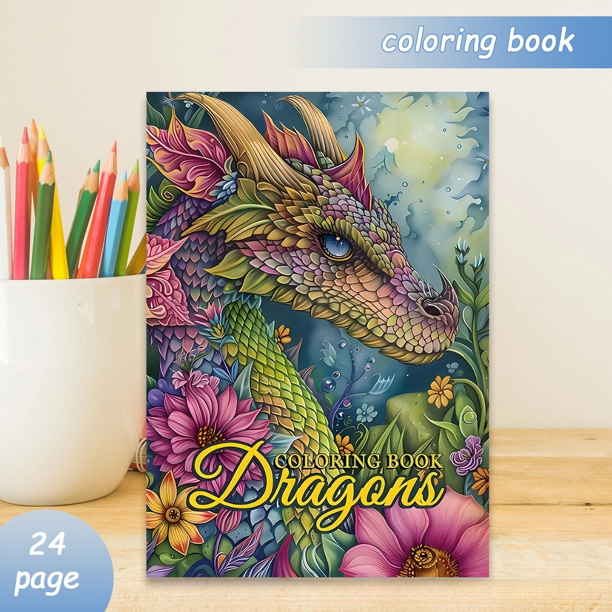 Affirmation Coloring Book 24 Pages Positive Mindset Inspirational Words Stress Relief Art Therapy Gift