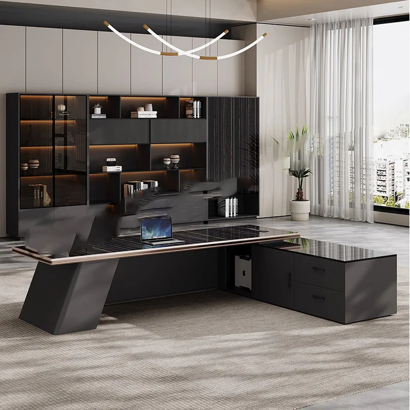 

Modern Study Office Desk Adjustable Conference Shelves Minimalist Office Desk Nordic Storage Mesas Escritorio Trendy Furniture