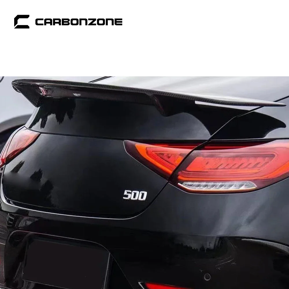 

Carbon Fiber B Style Car Rear Spoiler Wing aleron For Mercedes-Benz CLS Class W257 w257 tail wing spoiler black accessories