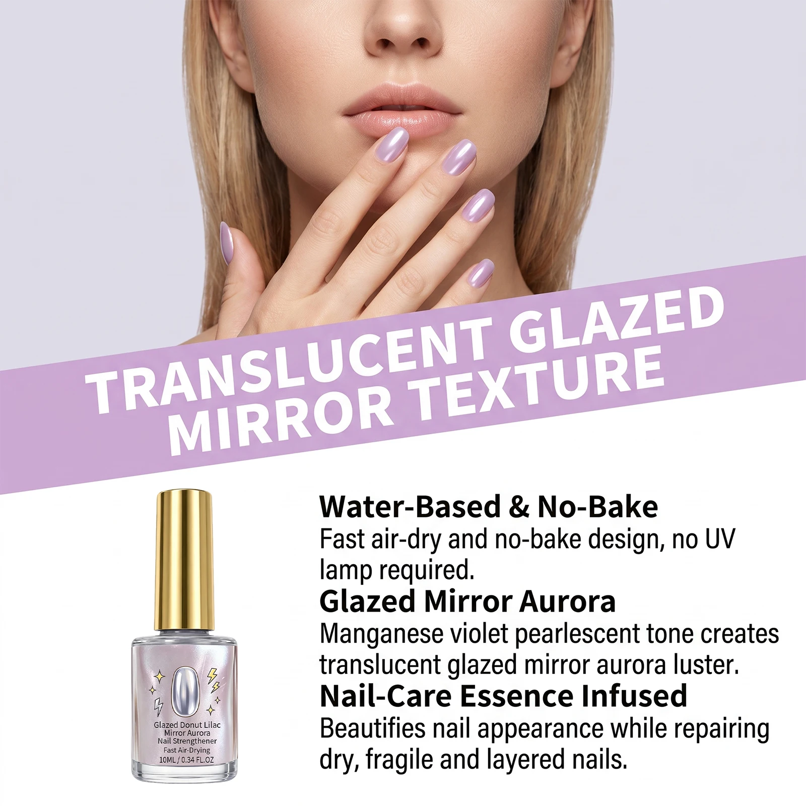 Lakier do paznokci Glazed Lila – Nail Art Lilac recenzja i cena