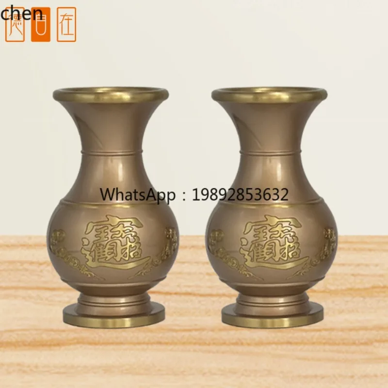 AB  Buddha Supplies Pure Copper Incense Burner Lamp Fruit Plate Water Cup Incense Bucket Clean Furnace Household