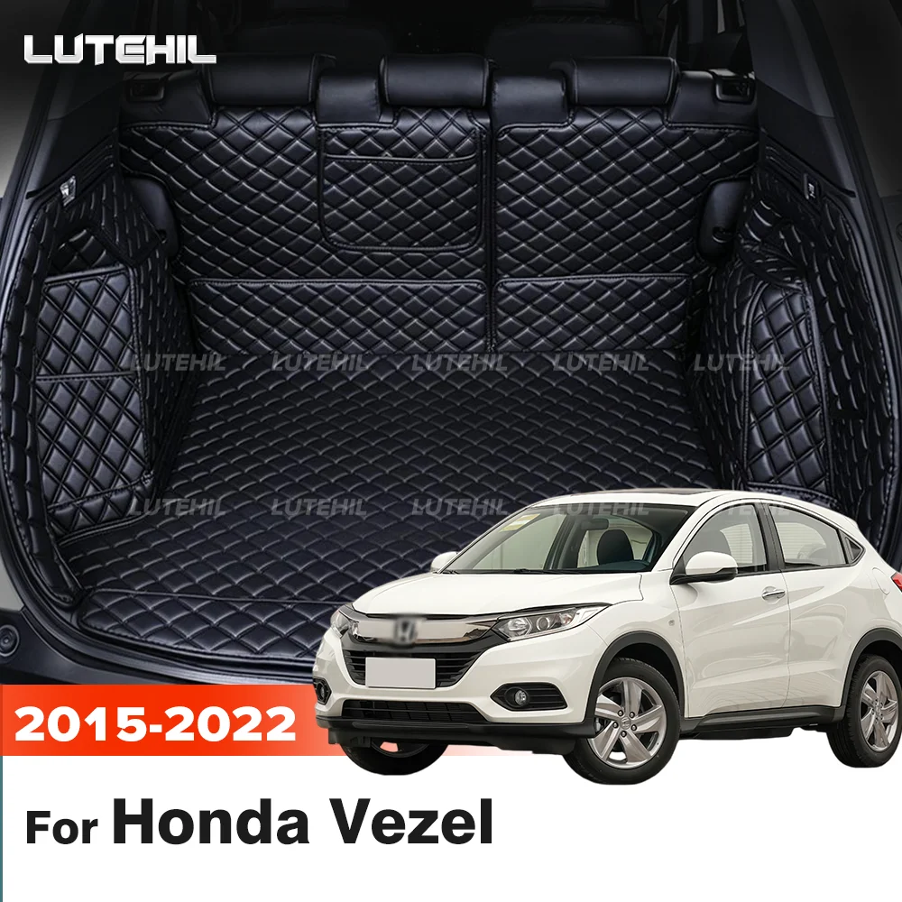 For Honda Vezel 2015-2022 21 20 19 18 3D Car Trunk Mat Pad Auto Cargo Liner Trunk Liner All Weather Rear Trunk Cargo Mat