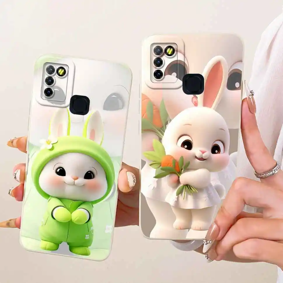 For Infinix Hot 10 Lite X657B Case Cute Cartoon Cat Print Silicone Back Cover For Infinix Hot 10Lite Phone Protection Cases - view 3