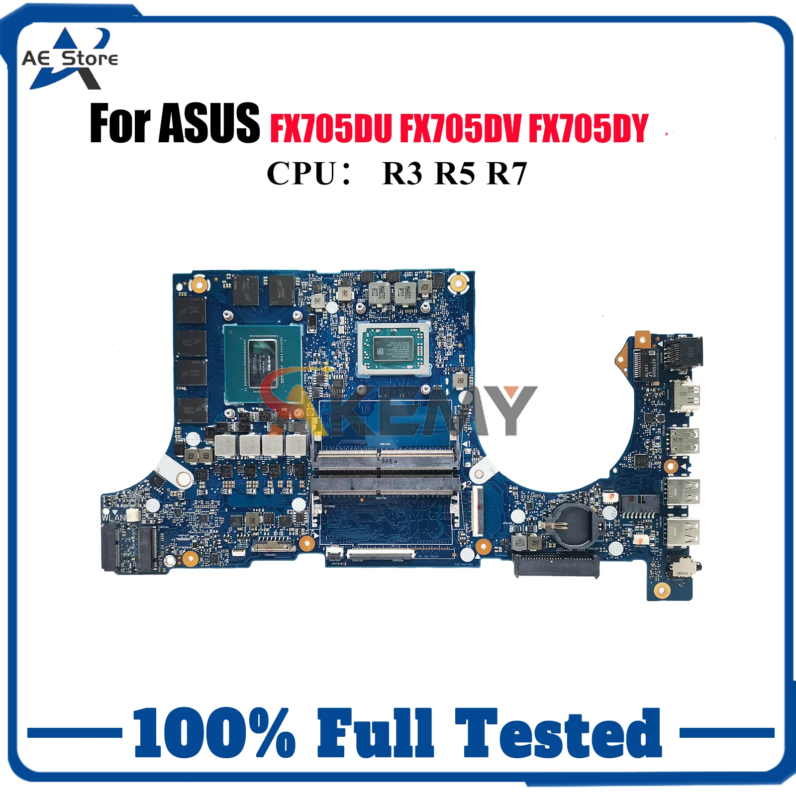 

FX705DU Материнская плата для ноутбука ASUS TUF Gaming FX705GV FX86FE FX705GU FX86FD FX705GM FX505 Материнская плата для ноутбука с процессором R3 R5 R7