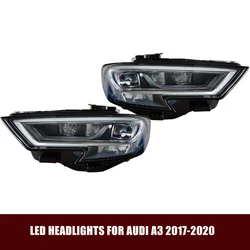 Suitable For Audi A3 LED headlights 2017-2020 High Quality Car Headlights LED Headlights 8V0941034C, 8V0941033C