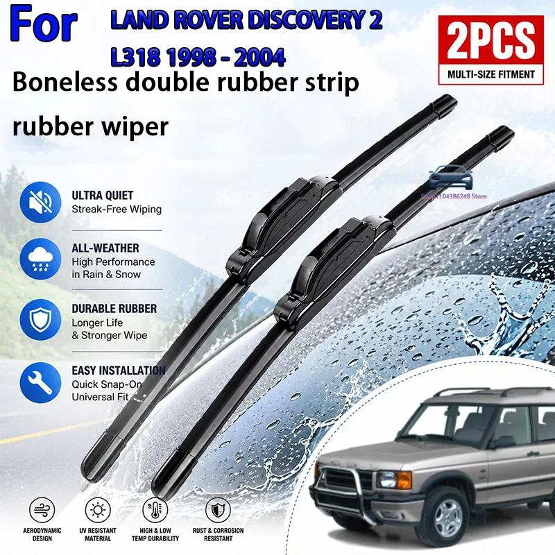 

Front Wiper Blades For LAND ROVER DISCOVERY 2 L318 98-04 Windshield Windscreen Window Rain Brushes 22+22 Modification Parts