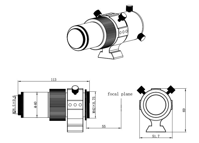 Sharp Star ASKAR FMA135 APO compact multi-function camera for deep space professional astronomy