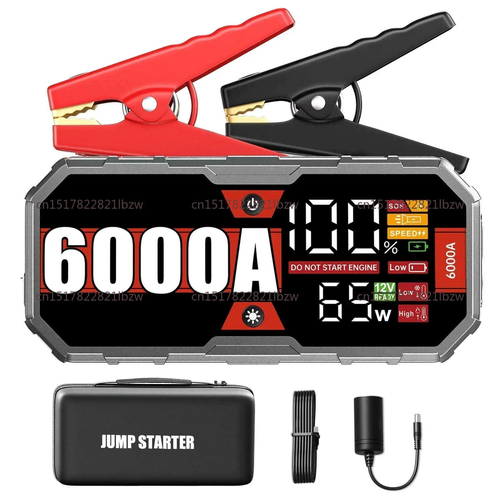 Car 4000A 6000A Portable Jump Starter With Power Bank Fast Charge PD65W 12V Auto Battery Charger Booster Starting Device