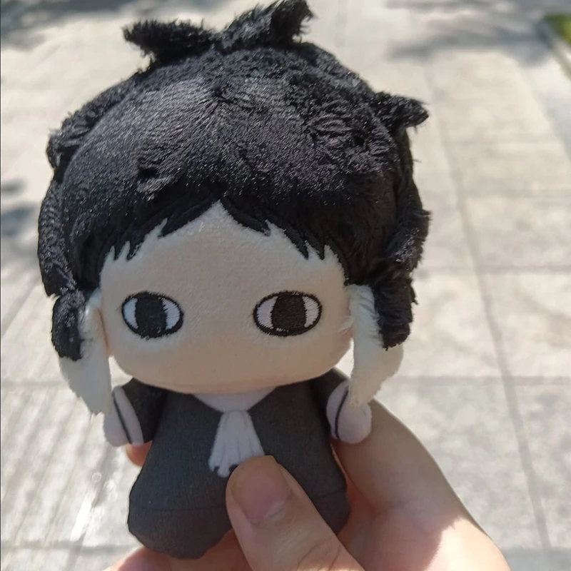 Akutagawa Ryunosuke Attributes 10cm Q Version Pendant Mini Prited Cotton Doll Anime Plush Stuffed Toy Figurine Plushie Gift