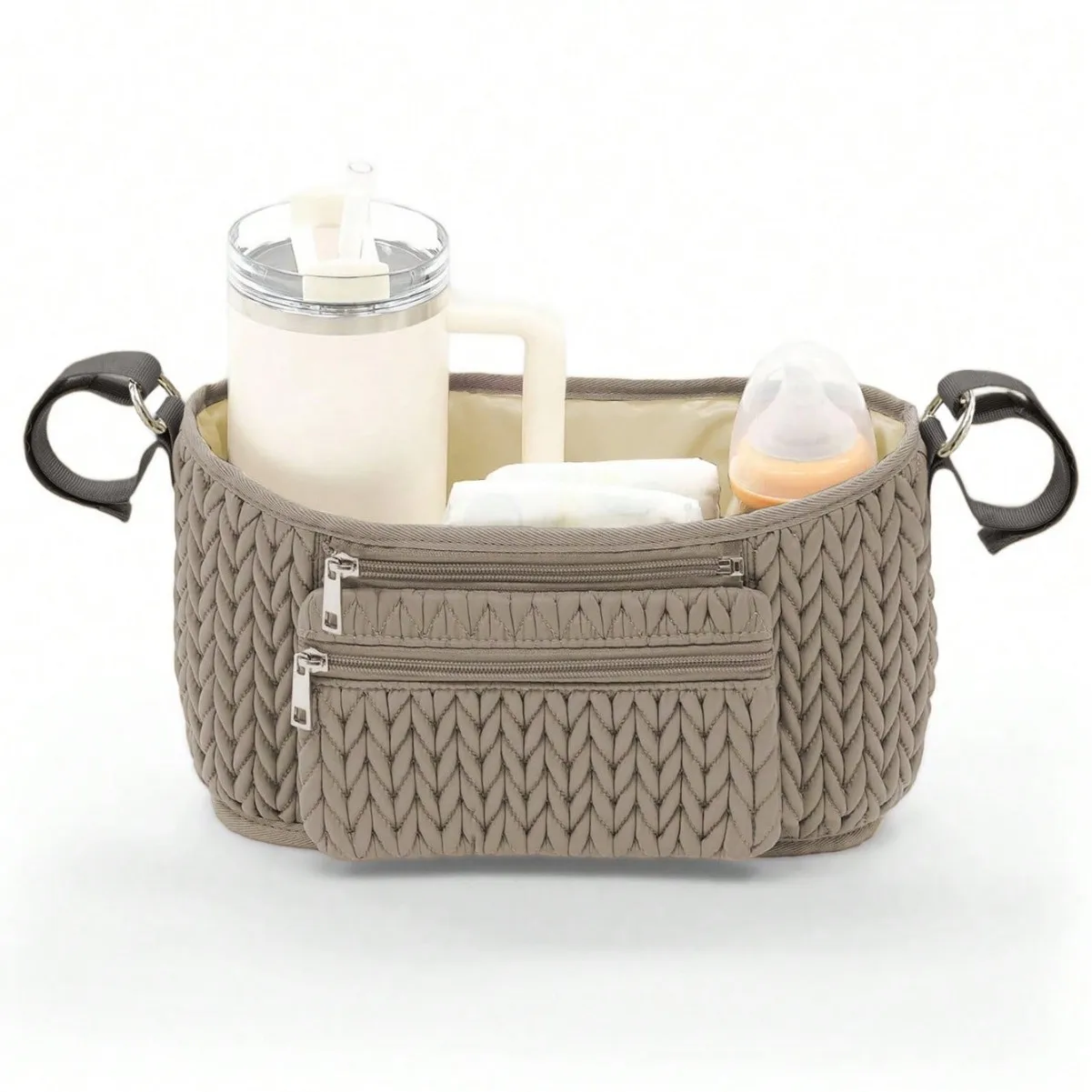 

Сумки-органайзеры для детских колясок: для бутылочек, стаканов, подгузников и других принадлежностей. Многофункциональные аксессуары для колясок.