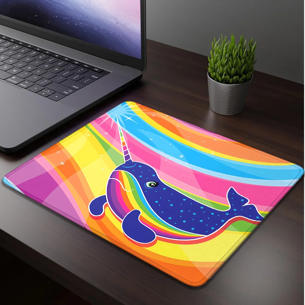 

Маленький коврик для мыши с мультяшным китом, настольный коврик для ПК, игровые аксессуары, коврик для клавиатуры, коврик для мыши, геймерские коврики, коврики для мыши на стол