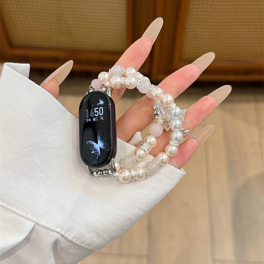 Pink Crystal Beaded Strap Watc - Jewelry Making Watches recension och pris