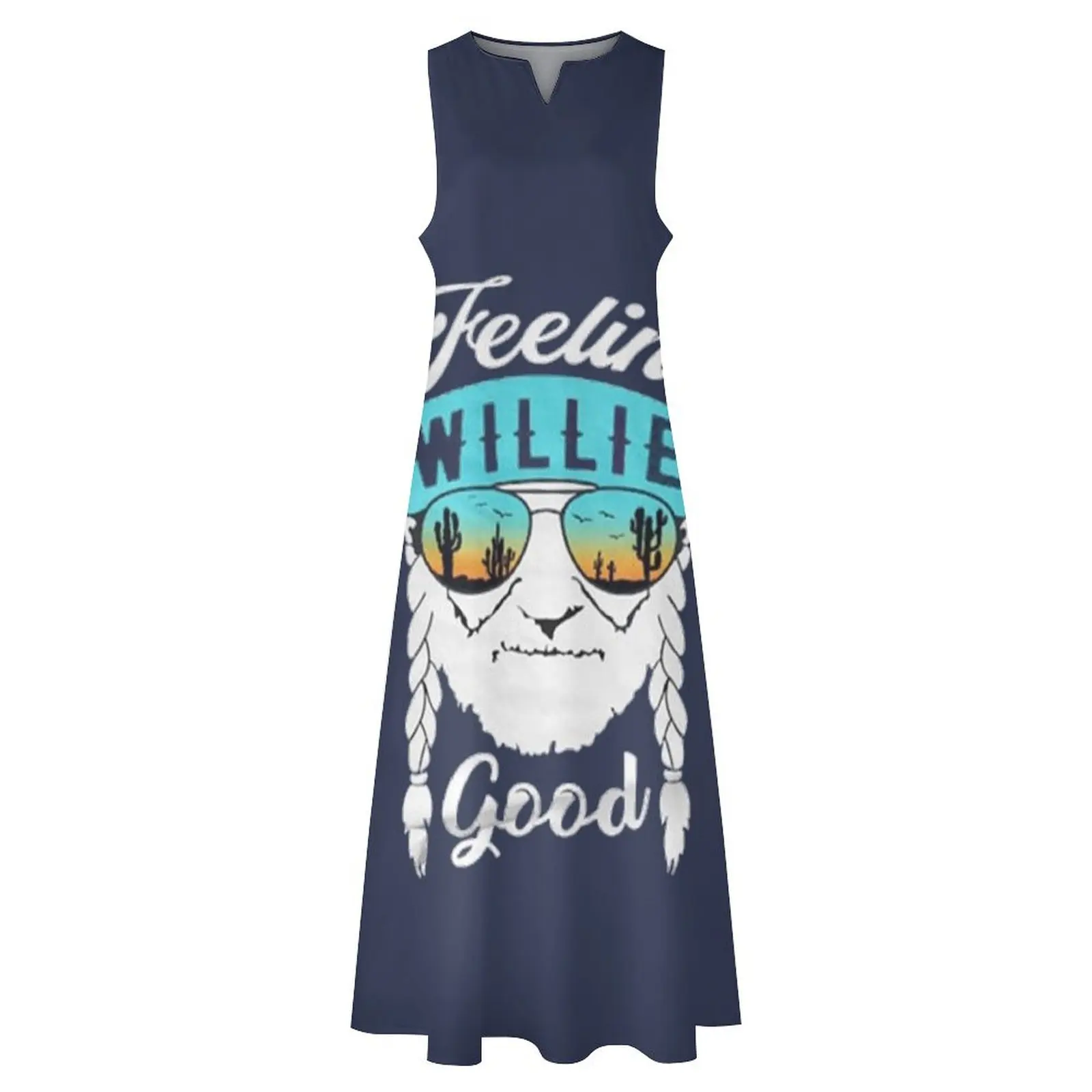 Feeling Good Willie Camiseta unissex de manga curta – Camisas Willie fofas – Sentiment Good – Vestido longo Willie