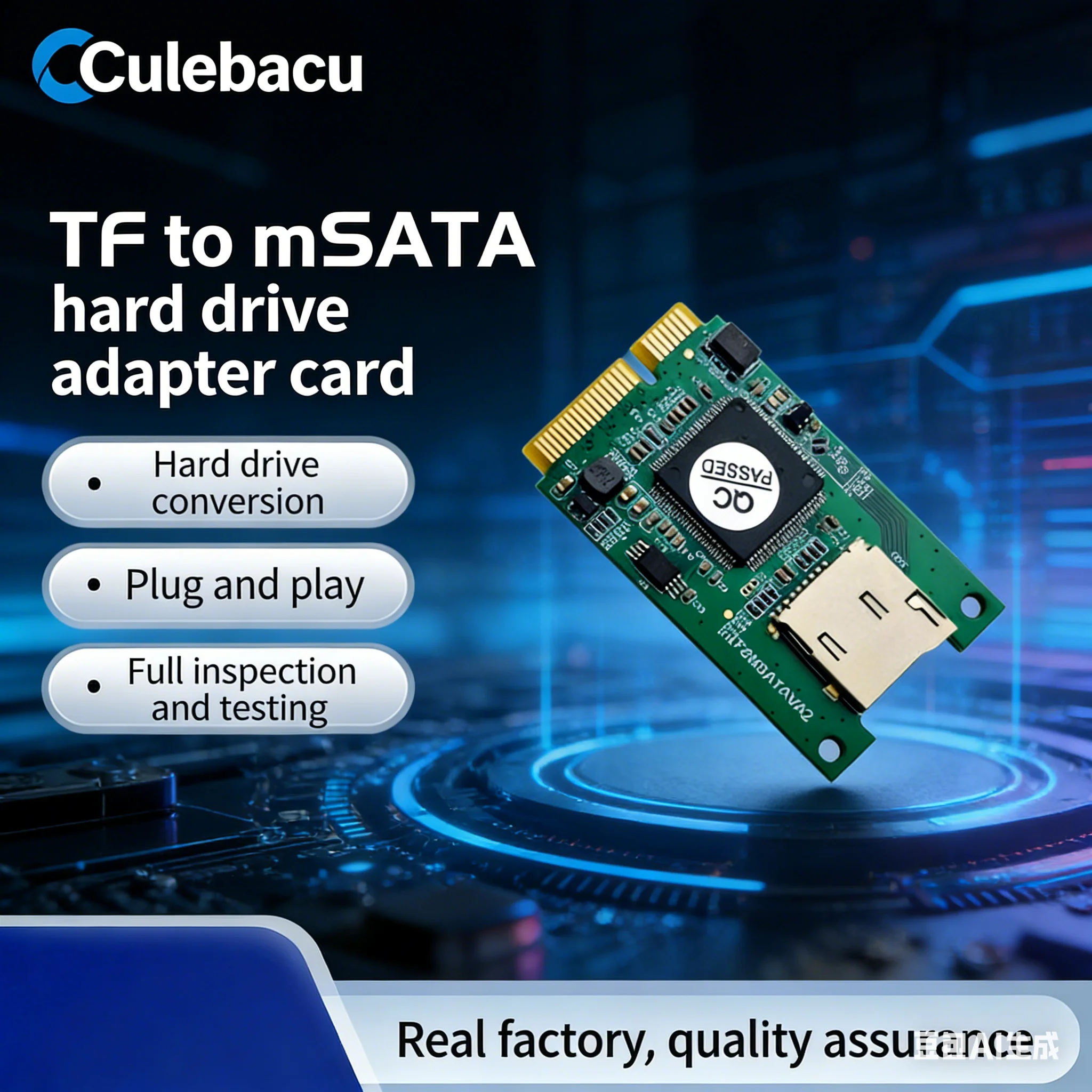 CL M2 MSATA To Micro tf SD/SDHC/SDXC TF card Rearder T-Flash Card MSATA Card Adapter Embedded industrial mobile SSD