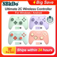 8BitDo Gamepads PC Ultimate 2C Black Myth Wukong Wireless Gaming Controller for Windows 10/11 Steam Raspberry Pi Android Control