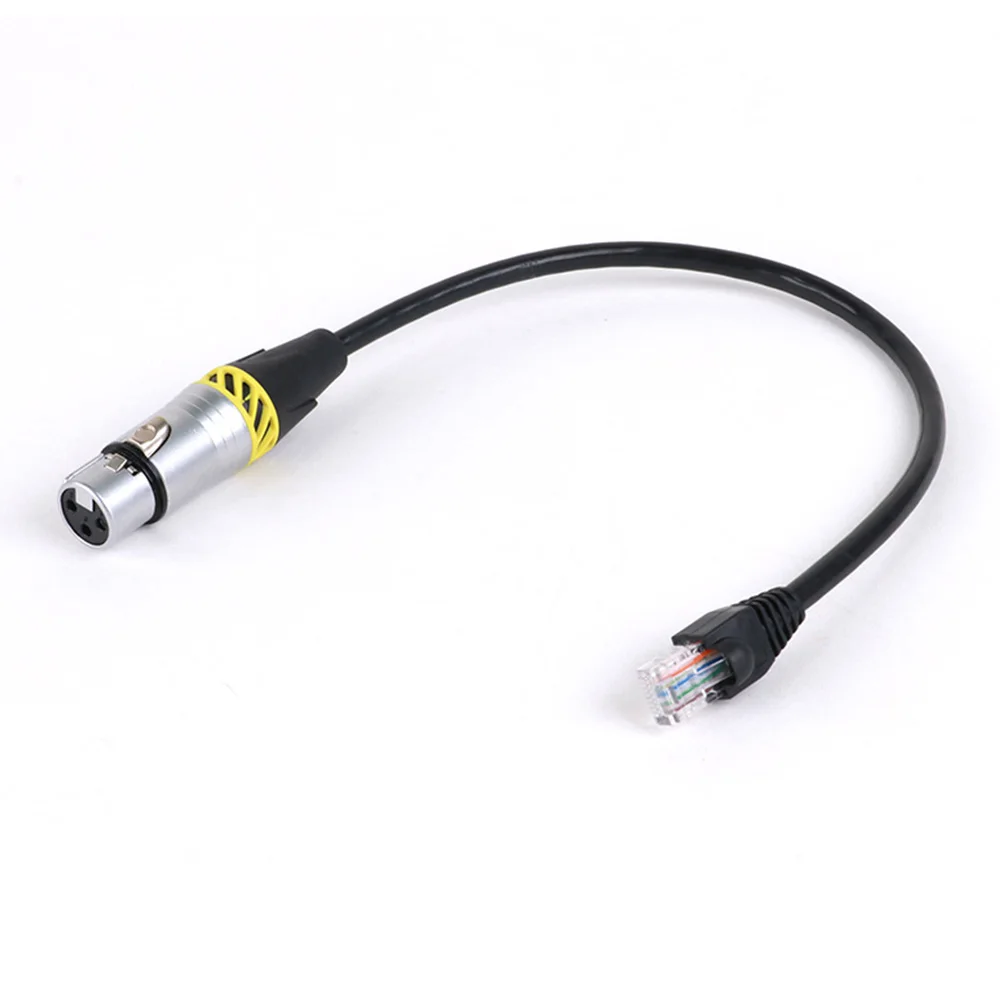 RJ45 to 3Pin XLR Adapter Cable,XLR Female to RJ45 UTP CAT5/6 Male ​Converter Cord for Speaker,Sound and Stage Lighting Equipment