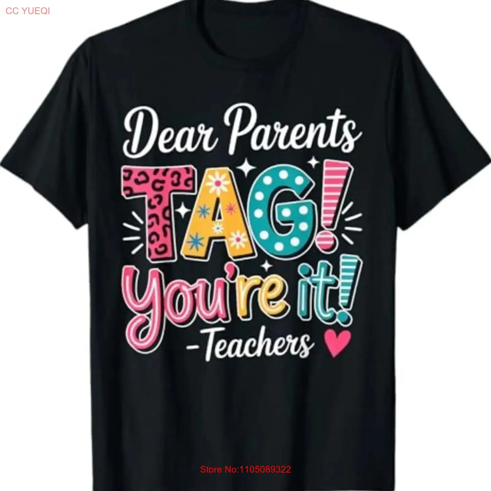 عزيزي الآباء علامة تكنولوجيا المعلومات الخاصة بك تي شيرت المعلمين في اليوم الأخير من المدرسة خمر غسلها تنفس للجنسين أزياء أنيقة قليلا #1